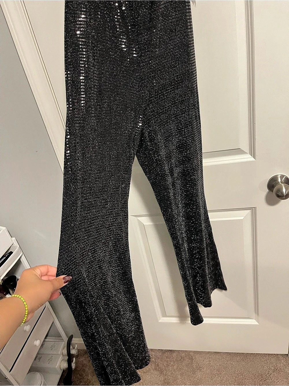 Sincerely Jules Black Sequin Mini Dress Size Medium